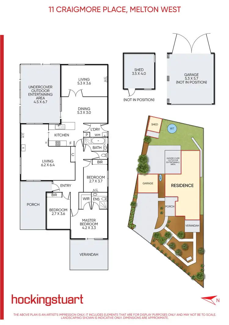 Floorplan of Homely house listing, 11 Craigmore  Place, Melton West VIC 3337