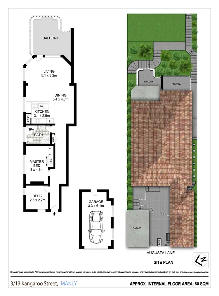 Floorplan of Homely apartment listing, 3/13 Kangaroo Street, Manly NSW 2095
