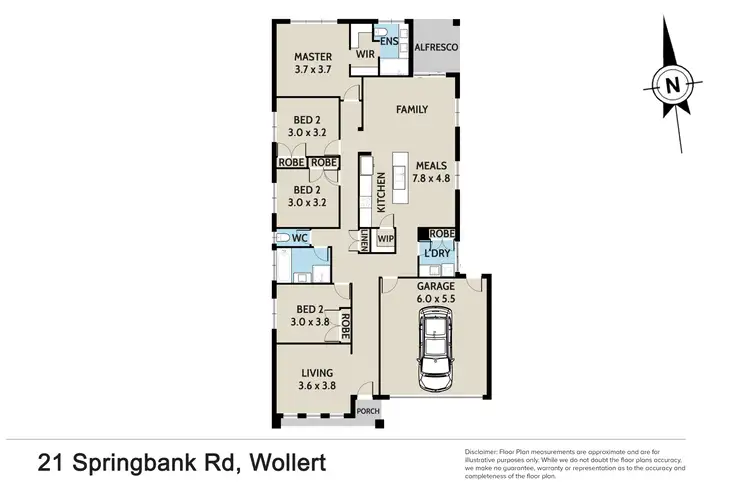 Floorplan of Homely house listing, 21 Springbank Road, Wollert VIC 3750