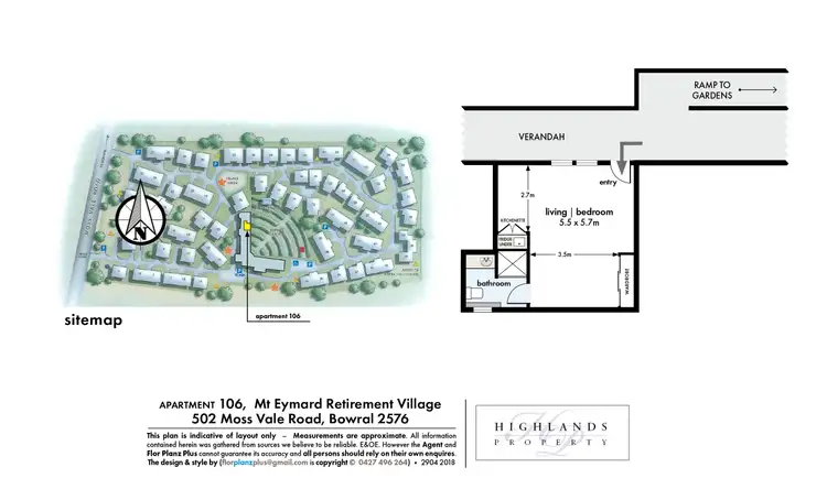 Floorplan of Homely apartment listing, 106/502 Moss Vale Road, Bowral NSW 2576