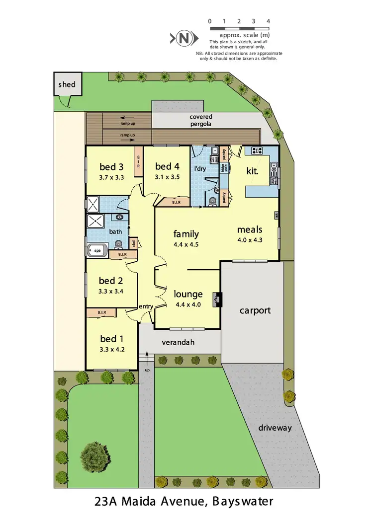 Floorplan of Homely house listing, 23a Maida Avenue, Bayswater VIC 3153