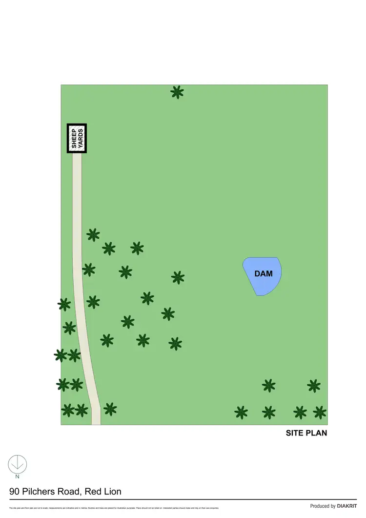 Floorplan of Homely land listing, 90 Pilchers Road, Red Lion VIC 3371