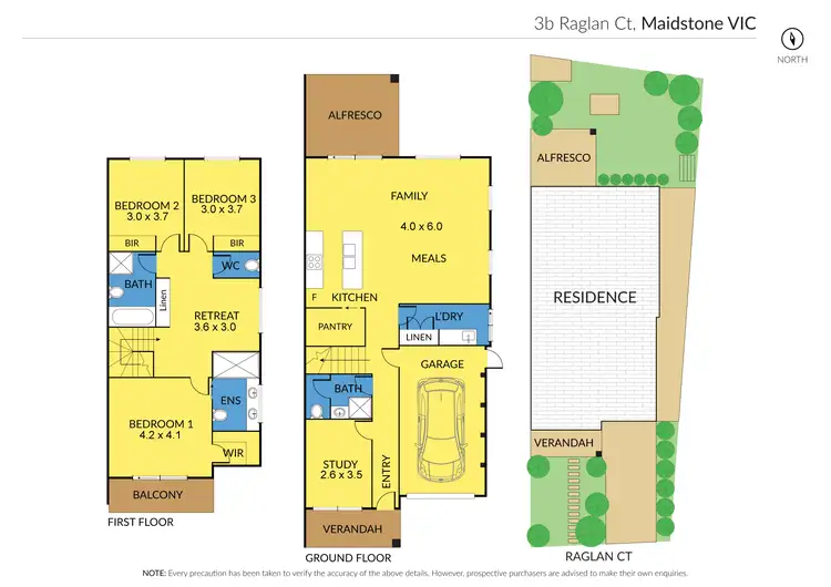 Floorplan of Homely townhouse listing, 3B Raglan Court, Maidstone VIC 3012
