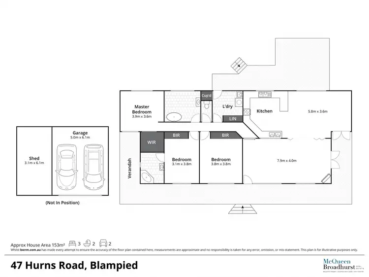 Floorplan of Homely house listing, 47 Hurns Road, Blampied VIC 3364
