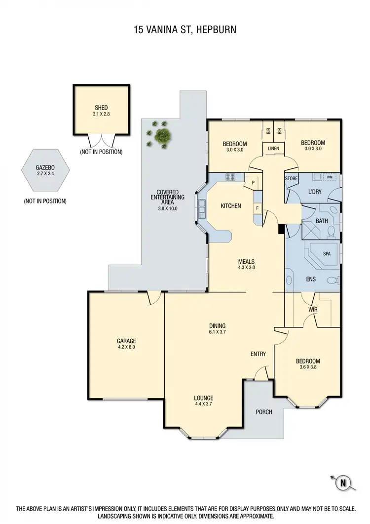 Floorplan of Homely house listing, 15 Vanina Street, Hepburn VIC 3461