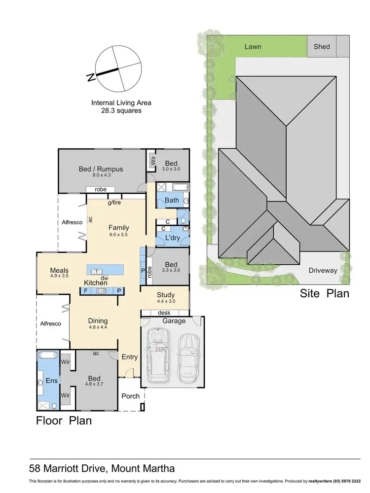 Floorplan of Homely house listing, 58 Marriott Drive, Mount Martha VIC 3934