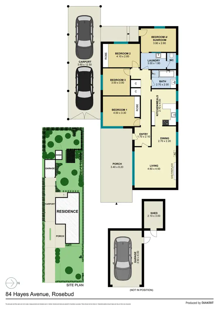 Floorplan of Homely house listing, 84 Hayes Avenue, Rosebud VIC 3939