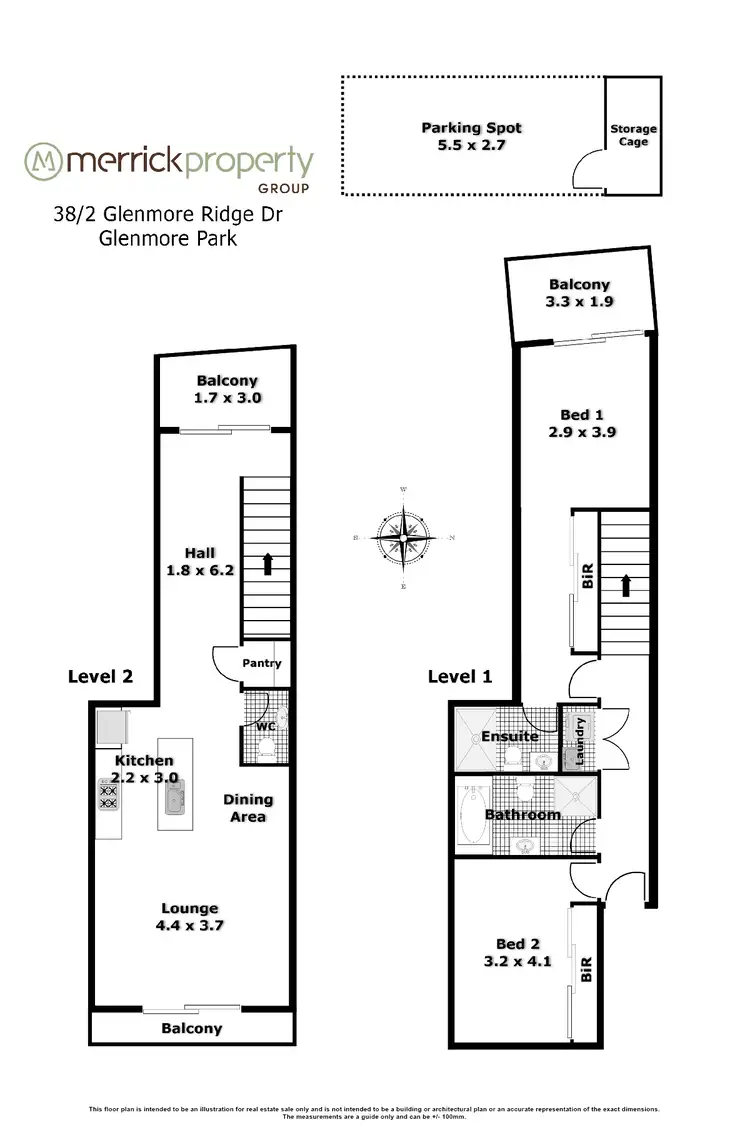 Floorplan of Homely unit listing, 38/2 Glenmore Ridge Drive, Glenmore Park NSW 2745
