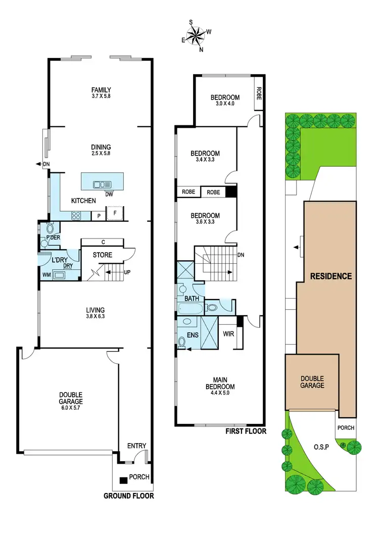 Floorplan of Homely townhouse listing, 814B Centre Road, Bentleigh East VIC 3165