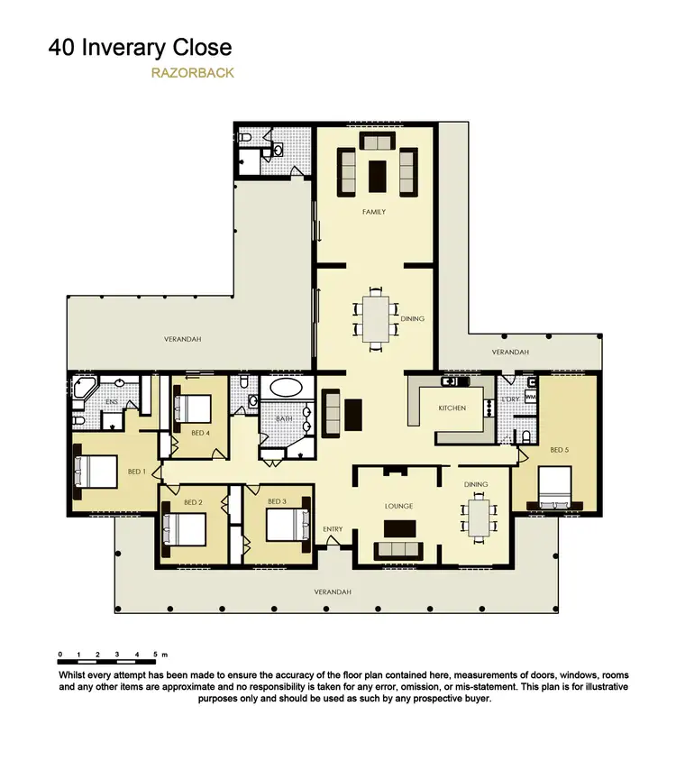 Floorplan of Homely rural property listing, 40 Inverary Close, Razorback NSW 2571