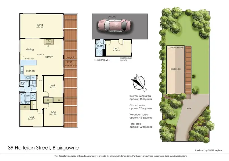 Floorplan of Homely house listing, 39 Harleian Street, Blairgowrie VIC 3942