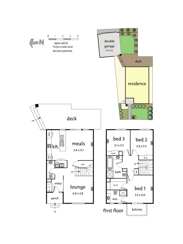 Floorplan of Homely townhouse listing, 9 Arnot Court, Croydon VIC 3136