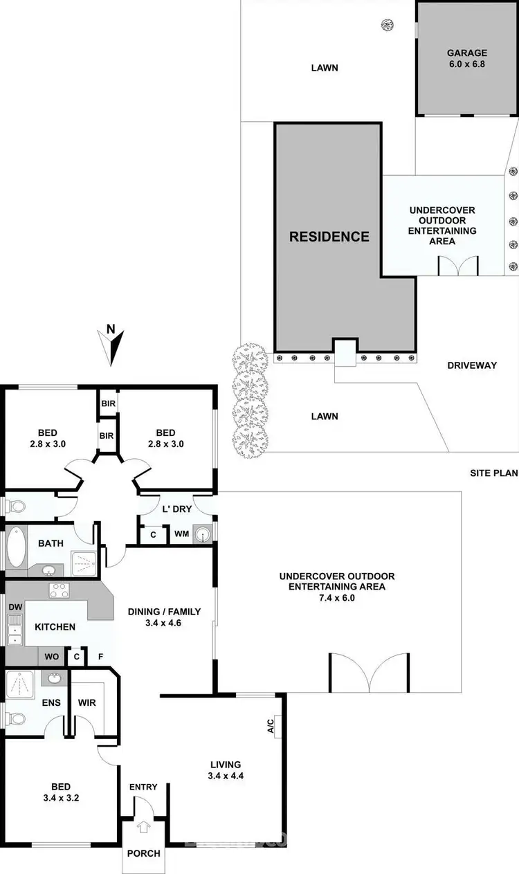 Floorplan of Homely house listing, 16 Greenmantle Close, Cranbourne West VIC 3977