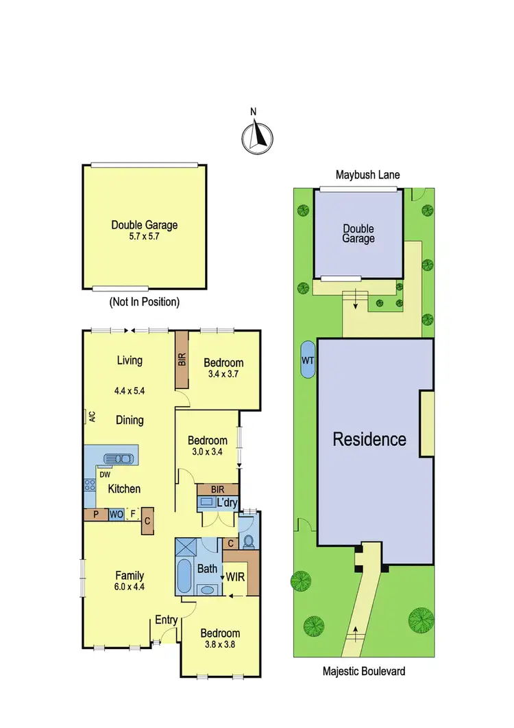 Floorplan of Homely townhouse listing, 102 Majestic Boulevard, Cranbourne VIC 3977