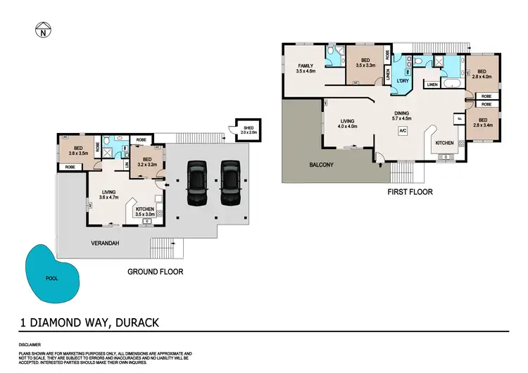 Floorplan of Homely house listing, 1 Diamond Way, Durack NT 830