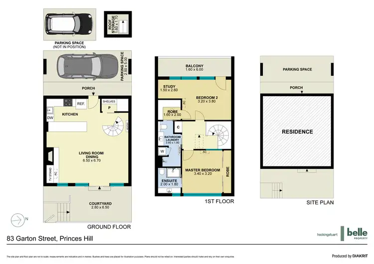 Floorplan of Homely townhouse listing, 83 Garton Street, Carlton North VIC 3054
