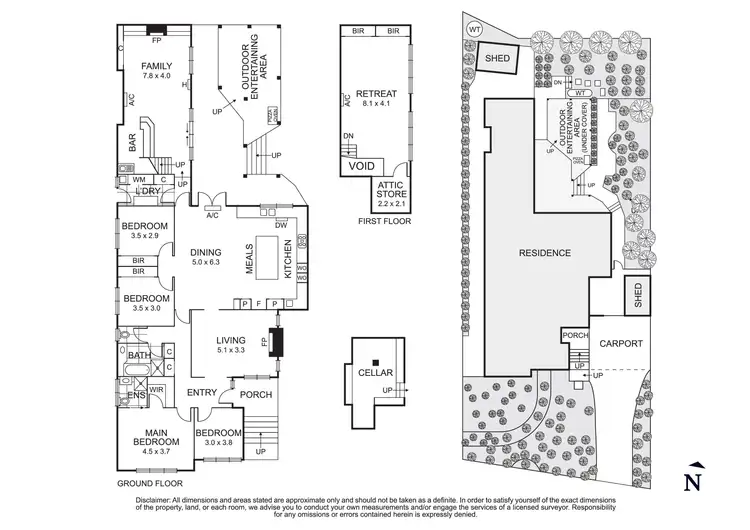 Floorplan of Homely house listing, 14 Peachwood Rise, Doncaster East VIC 3109