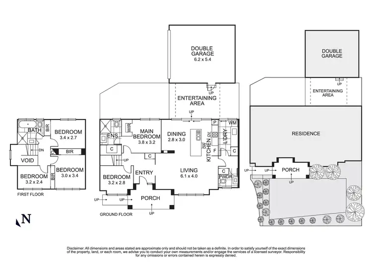 Floorplan of Homely townhouse listing, 1/2 Warwick Street, Box Hill North VIC 3129