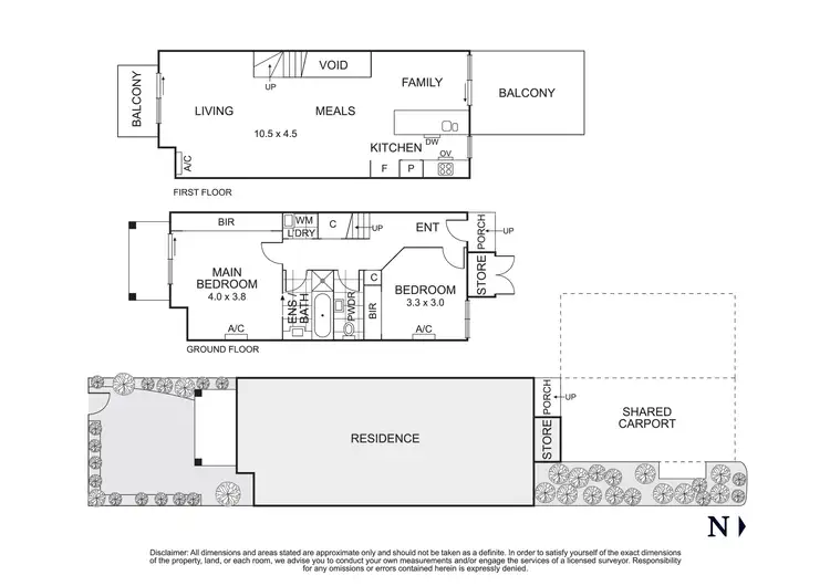 Floorplan of Homely townhouse listing, 3/91 Bridge Street, Eltham VIC 3095