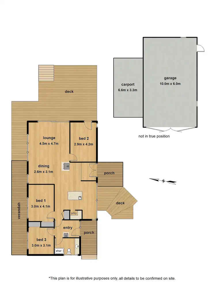 Floorplan of Homely house listing, 535 Little Yarra Road, Gladysdale VIC 3797