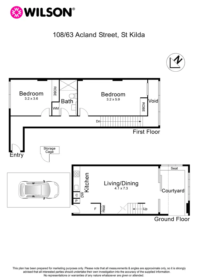 Floorplan of Homely apartment listing, 108/63 Acland Street, St Kilda VIC 3182