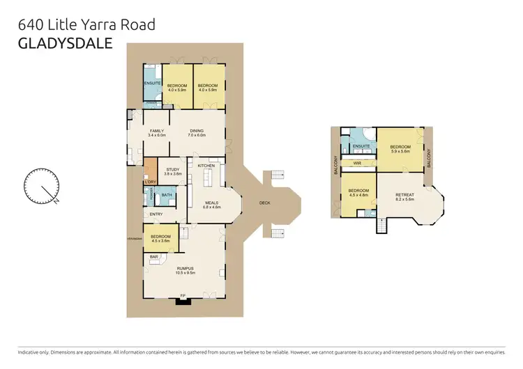 Floorplan of Homely rural property listing, 640 Little Yarra Road, Gladysdale VIC 3797