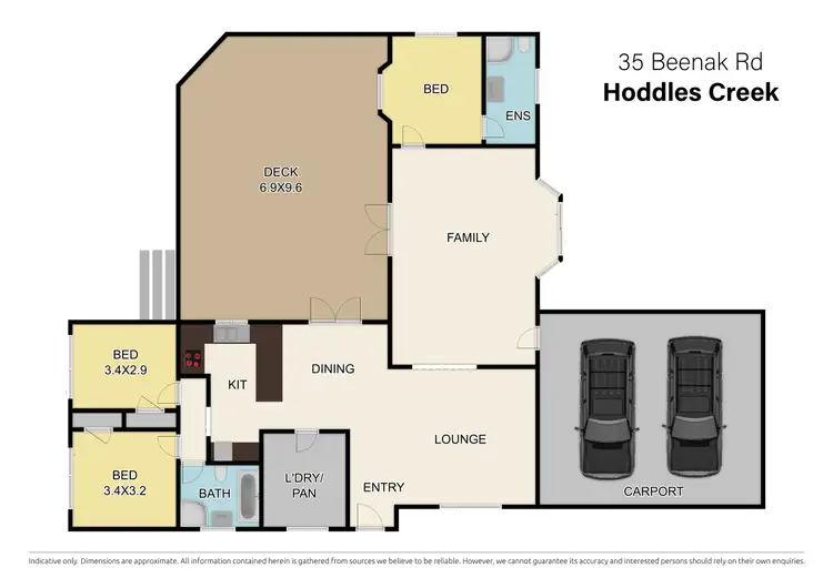 Floorplan of Homely house listing, 35 Beenak Road, Hoddles Creek VIC 3139