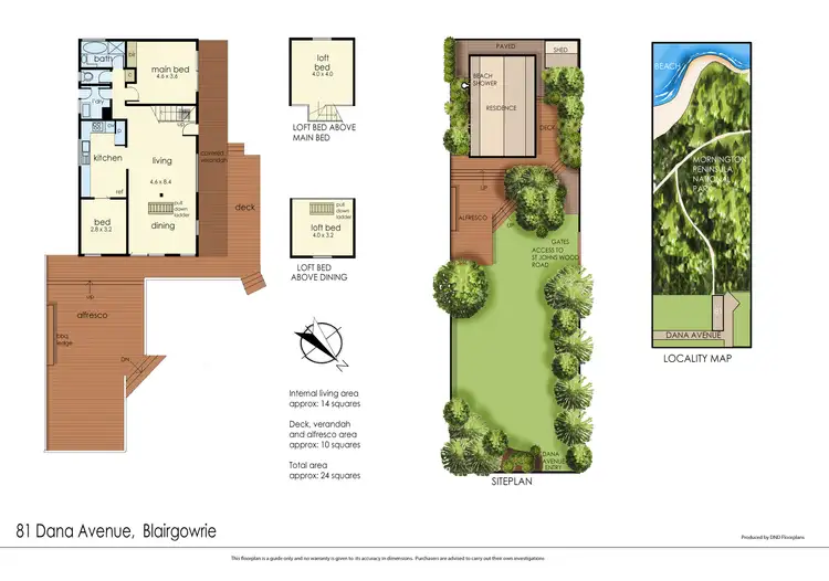 Floorplan of Homely house listing, 81 Dana Avenue, Blairgowrie VIC 3942