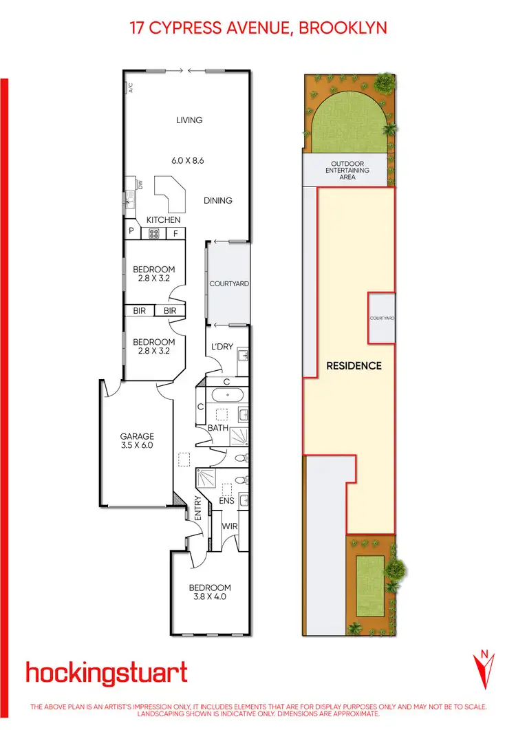 Floorplan of Homely unit listing, 17 Cypress Avenue, Brooklyn VIC 3012