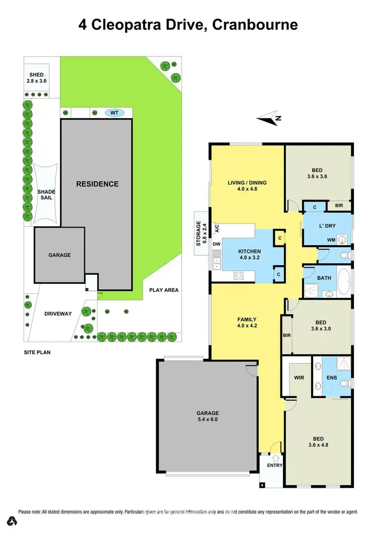 Floorplan of Homely house listing, 4 Cleopatra Drive, Cranbourne VIC 3977