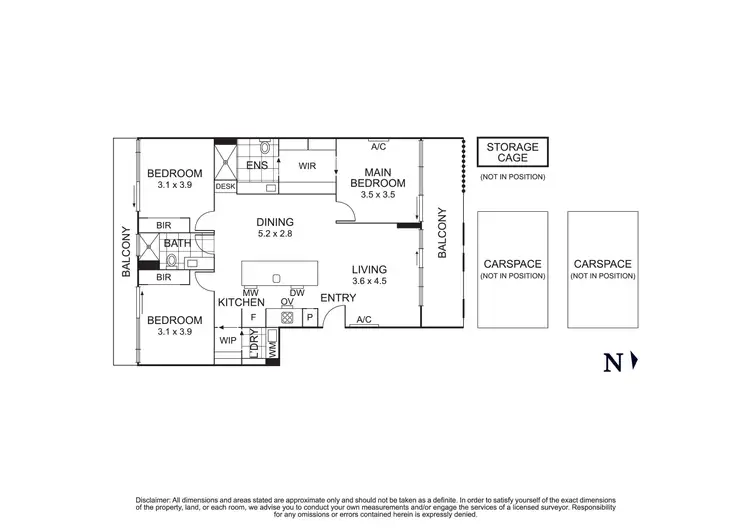 Floorplan of Homely apartment listing, 208/200 Foote Street, Templestowe VIC 3106