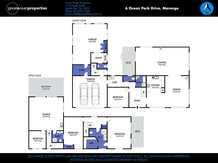 Floorplan of Homely house listing, 6 Ocean Park Drive, Marengo VIC 3233