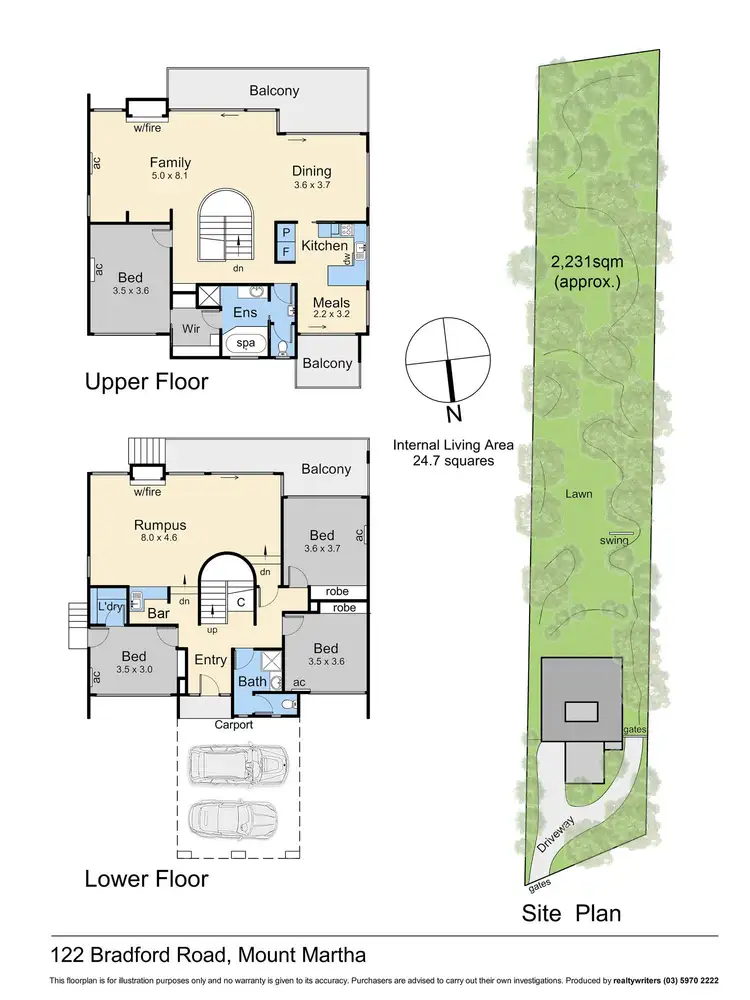 Floorplan of Homely house listing, 122 Bradford Road, Mount Martha VIC 3934