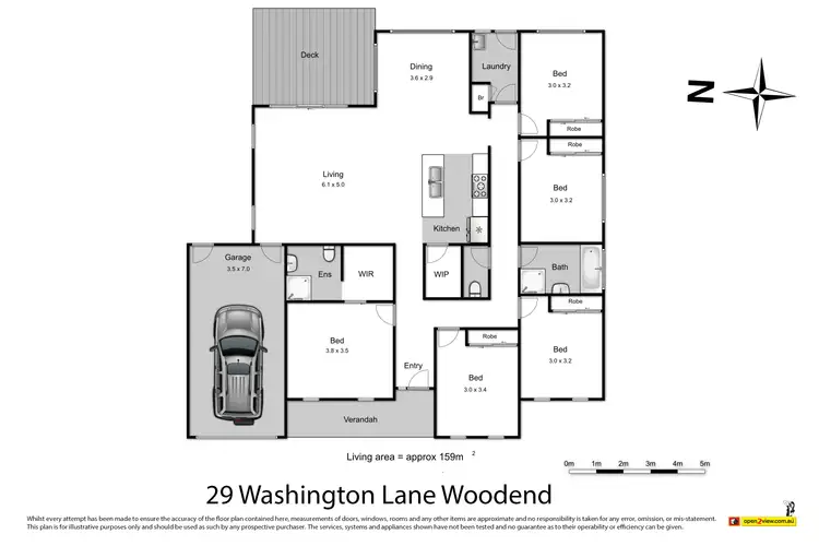 Floorplan of Homely house listing, 29 Washington Lane, Woodend VIC 3442