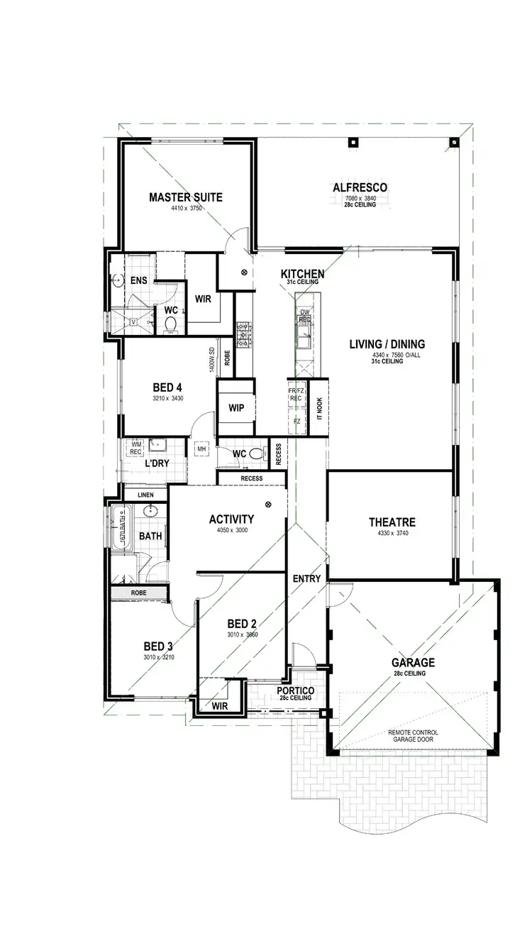 Floorplan of Homely house listing, 4 Jacob Street, Dalyellup WA 6230