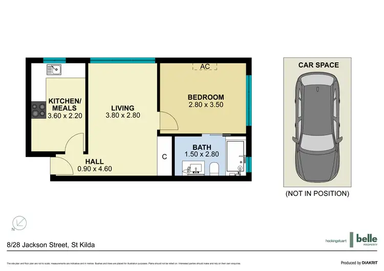 Floorplan of Homely apartment listing, 8/28 Jackson Street, St Kilda VIC 3182