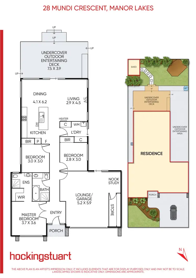 Floorplan of Homely house listing, 28 Mundi Crescent, Manor Lakes VIC 3024