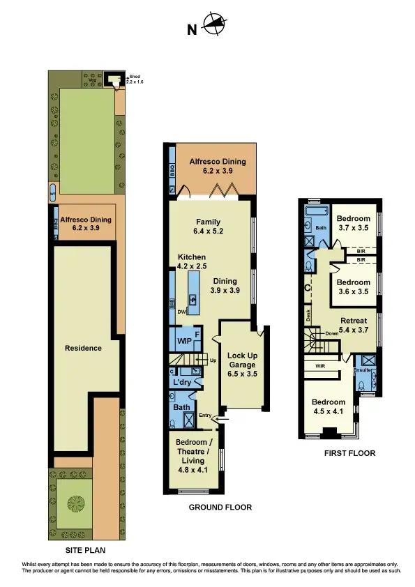 Floorplan of Homely townhouse listing, 22 Bayview Street, Altona VIC 3018