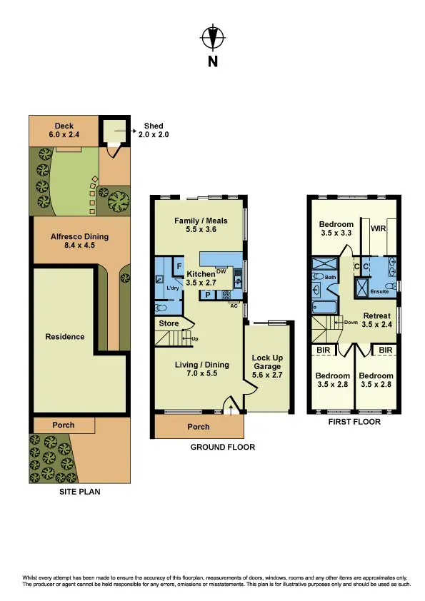 Floorplan of Homely house listing, 13 Bates Drive, Williamstown VIC 3016