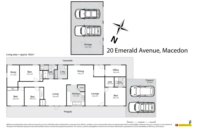 Floorplan of Homely house listing, 20 Emerald Avenue, Macedon VIC 3440
