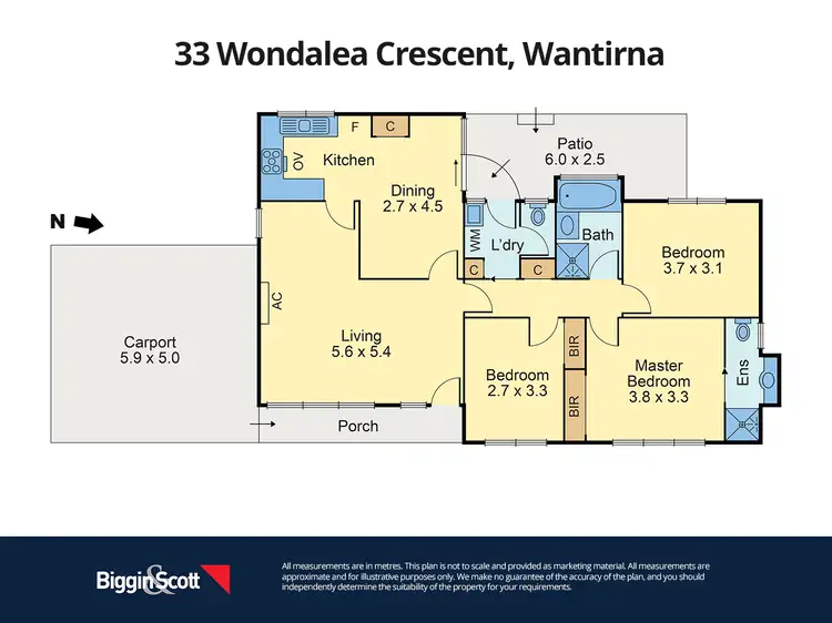 Floorplan of Homely house listing, 33 Wondalea Crescent, Wantirna VIC 3152