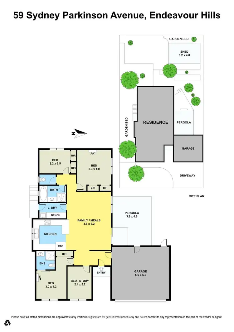 Floorplan of Homely house listing, 59 Sydney Parkinson Avenue, Endeavour Hills VIC 3802