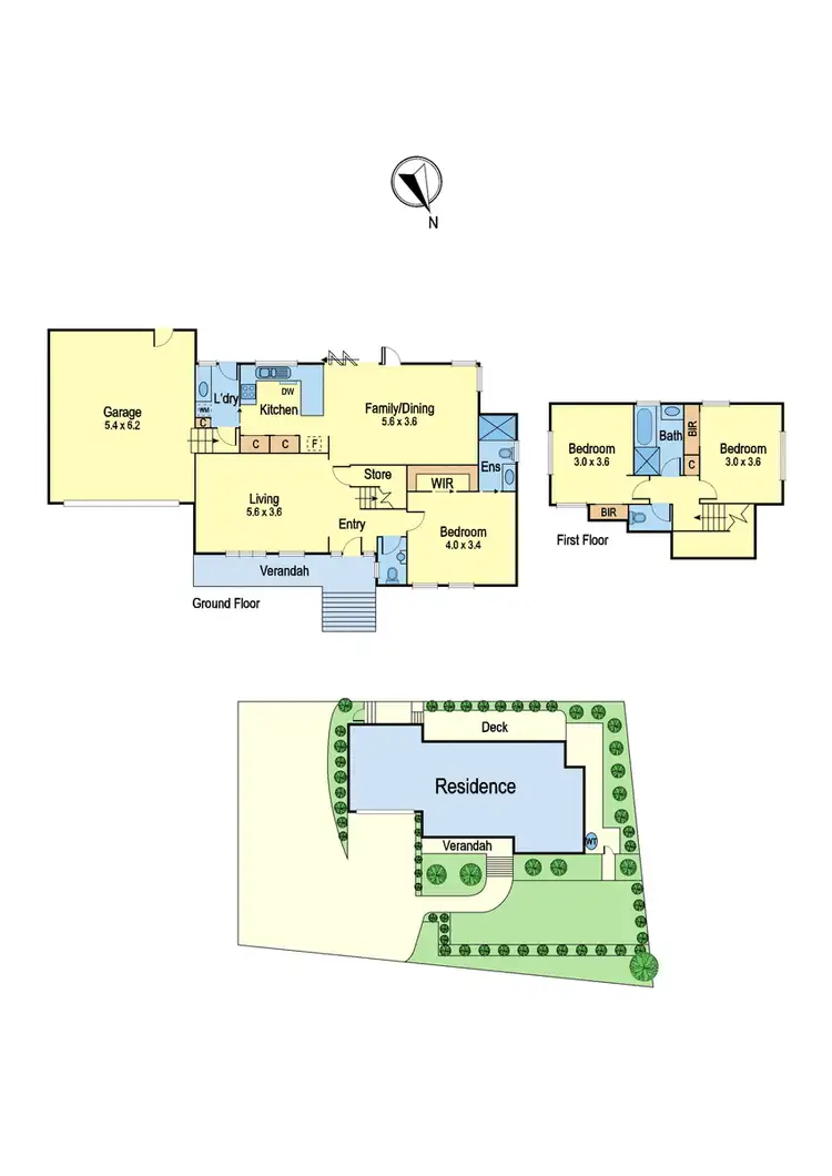 Floorplan of Homely townhouse listing, 1/143 Karingal Drive, Briar Hill VIC 3088