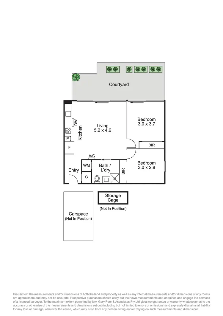 Floorplan of Homely apartment listing, G01/40 Mavho Street, Bentleigh VIC 3204