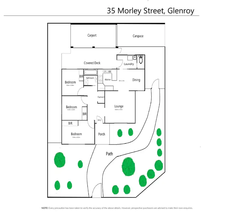 Floorplan of Homely house listing, 35 Morley Street, Glenroy VIC 3046