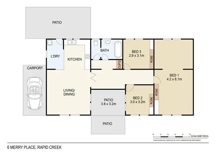 Floorplan of Homely house listing, 6 Merry Place, Rapid Creek NT 810