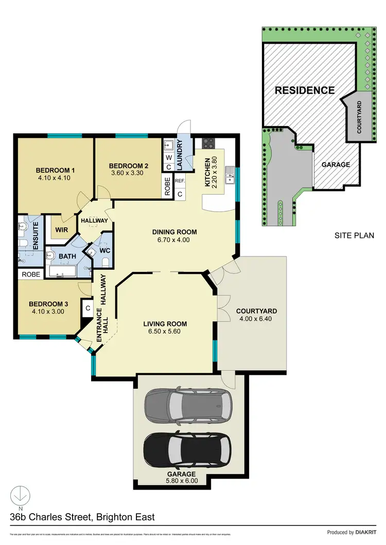 Floorplan of Homely townhouse listing, 36B Charles Street, Brighton East VIC 3187
