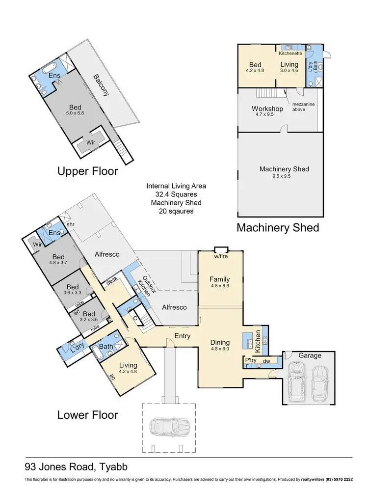 Floorplan of Homely rural property listing, 93 Jones Road, Tyabb VIC 3913