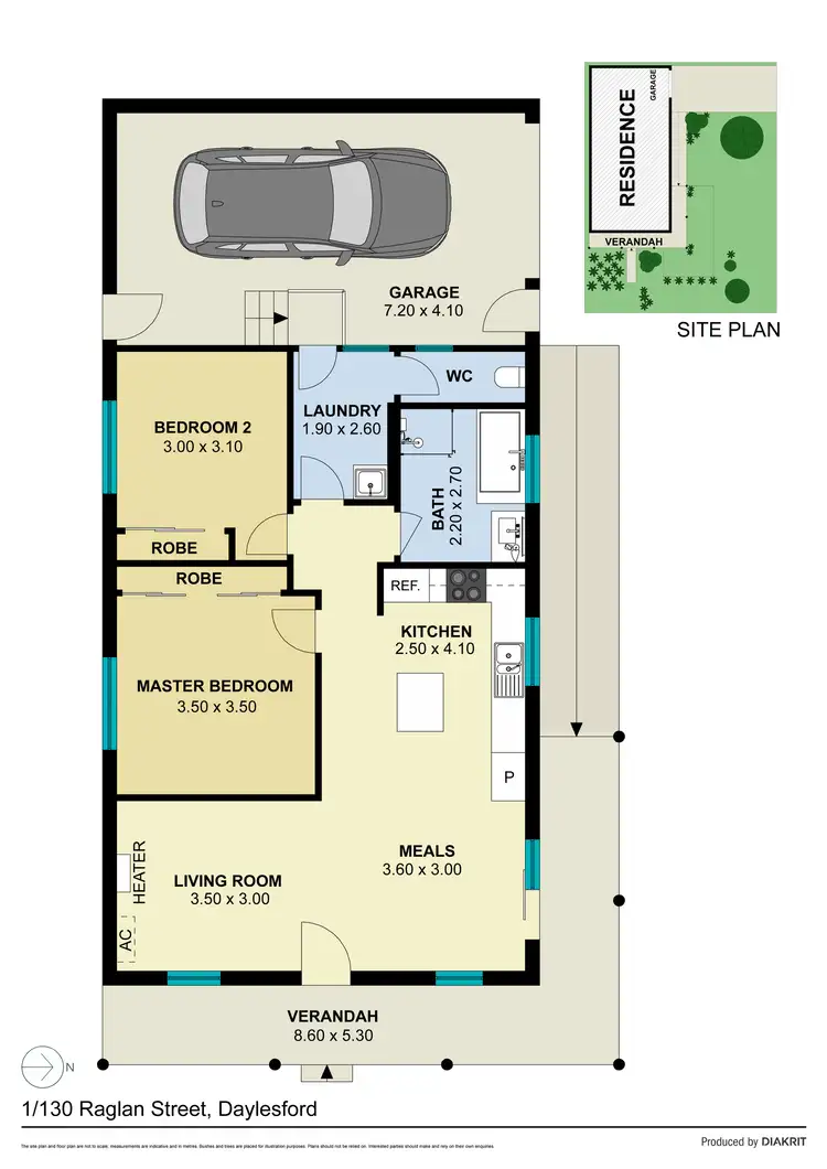 Floorplan of Homely house listing, 1/130 Raglan Street, Daylesford VIC 3460