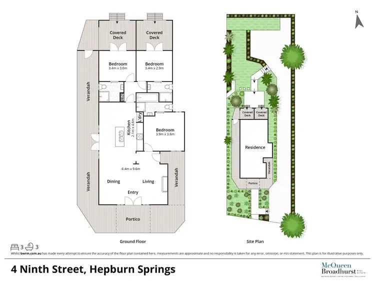 Floorplan of Homely house listing, 4 Ninth Street, Hepburn Springs VIC 3461